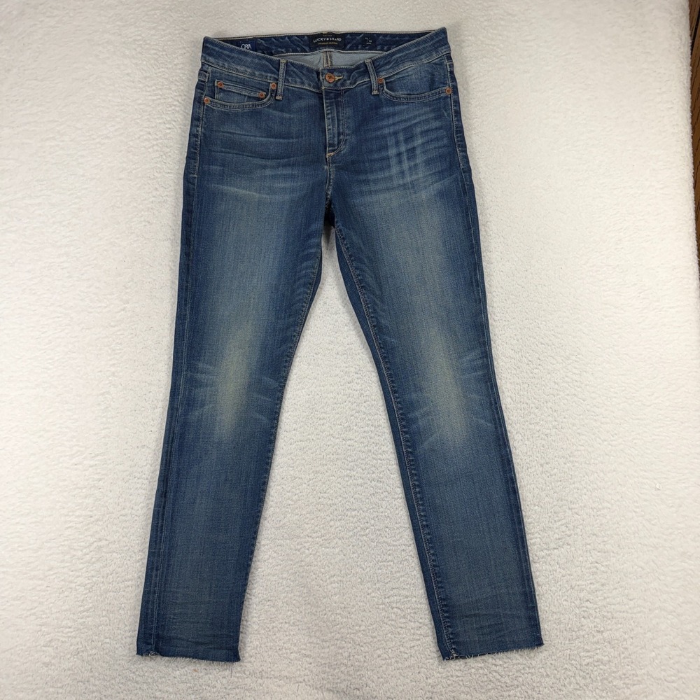 Lucky Brand Lolita Skinny Jeans Womens 10/30 (31x28) Blue Orta Premium Denim Mid